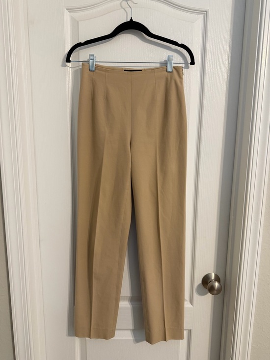 Piazza Sempione Pants - Piazza Sempione Marion Tailored Camel Straight-Leg Trousers Sz 6